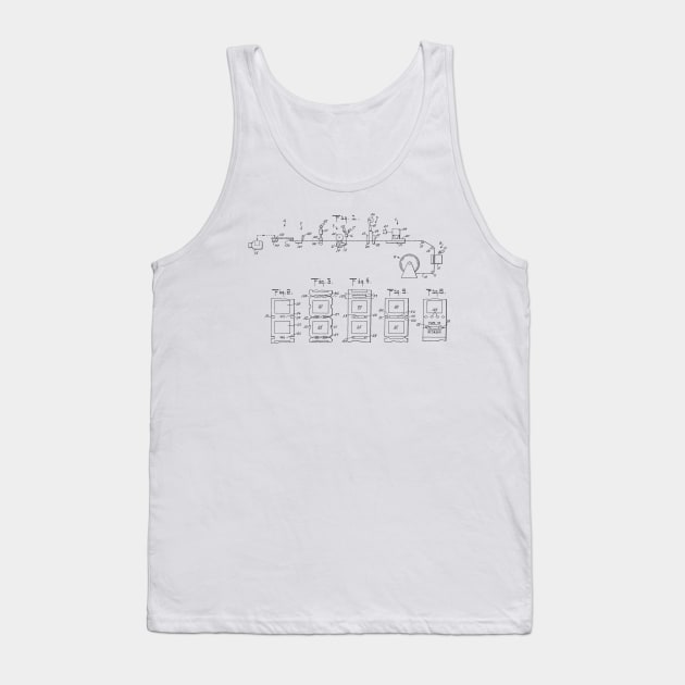 Manufacture for use of labels for bottles Vintage Patent Hand Drawing Tank Top by TheYoungDesigns